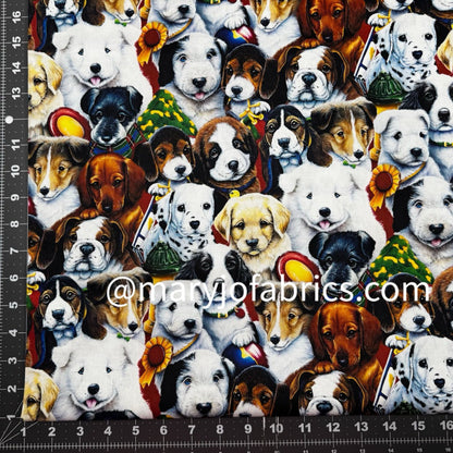 Picture Day Dog Fabric Cotton AL - 4701 - 1C - Mary Jo Fabrics