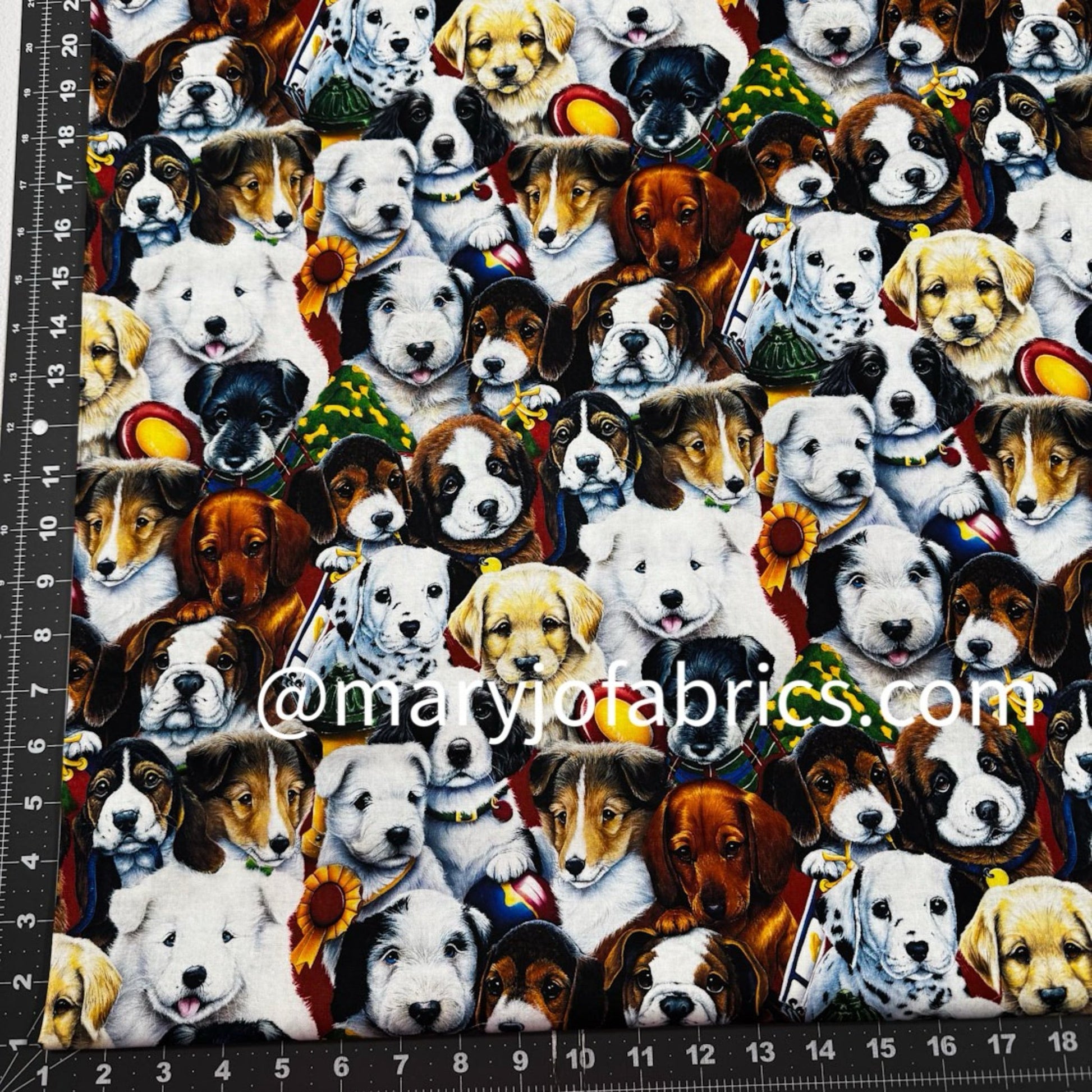 Picture Day Dog Fabric Cotton AL - 4701 - 1C - Mary Jo Fabrics