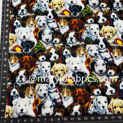 Picture Day Dog Fabric Cotton AL - 4701 - 1C - Mary Jo Fabrics