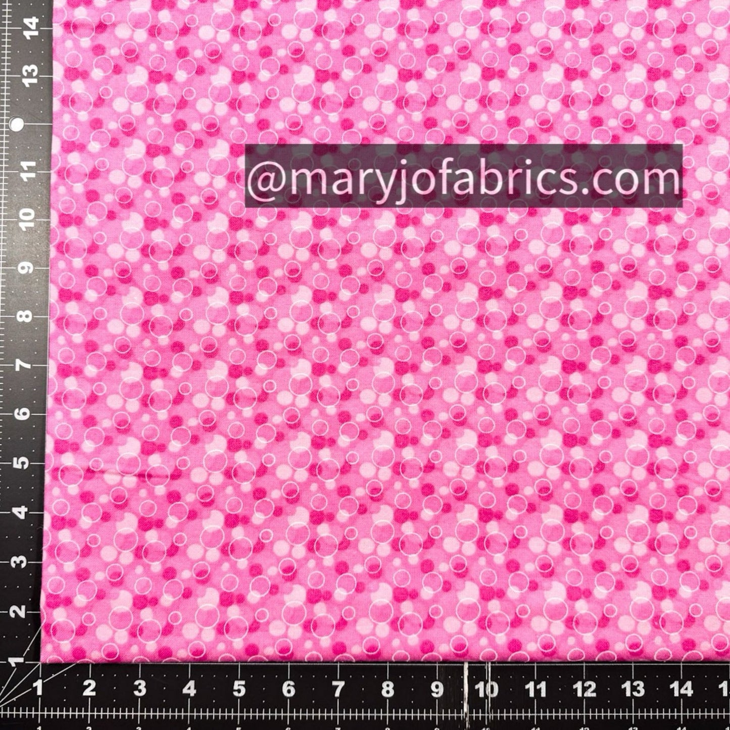 Pink Bubbles FLANNEL 0325 - 22 Circle Print Flannel - Mary Jo Fabrics