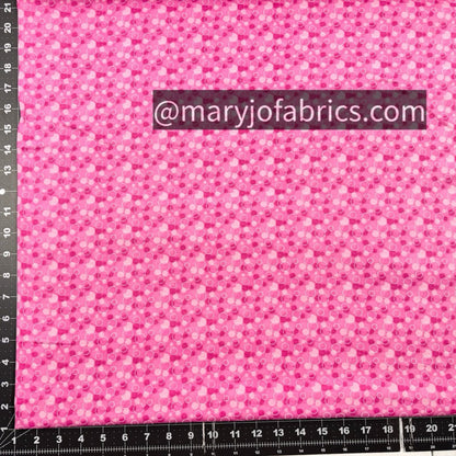 Pink Bubbles FLANNEL 0325 - 22 Circle Print Flannel - Mary Jo Fabrics