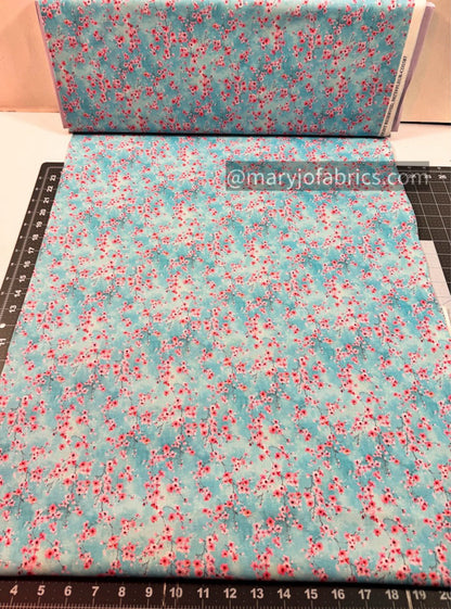 Pink Cherry Blossom Floral Cotton Fabric CD2587 Flower - Mary Jo Fabrics