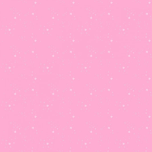 Pink fabric with white specks DPJ3000 Bubblegum pink cotton fabric - Mary Jo Fabrics