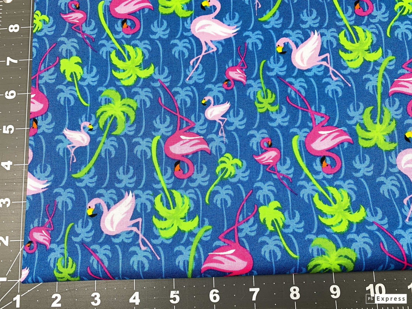 Pink Flamingo fabric 24489 Palm Tree fabric - Mary Jo Fabrics