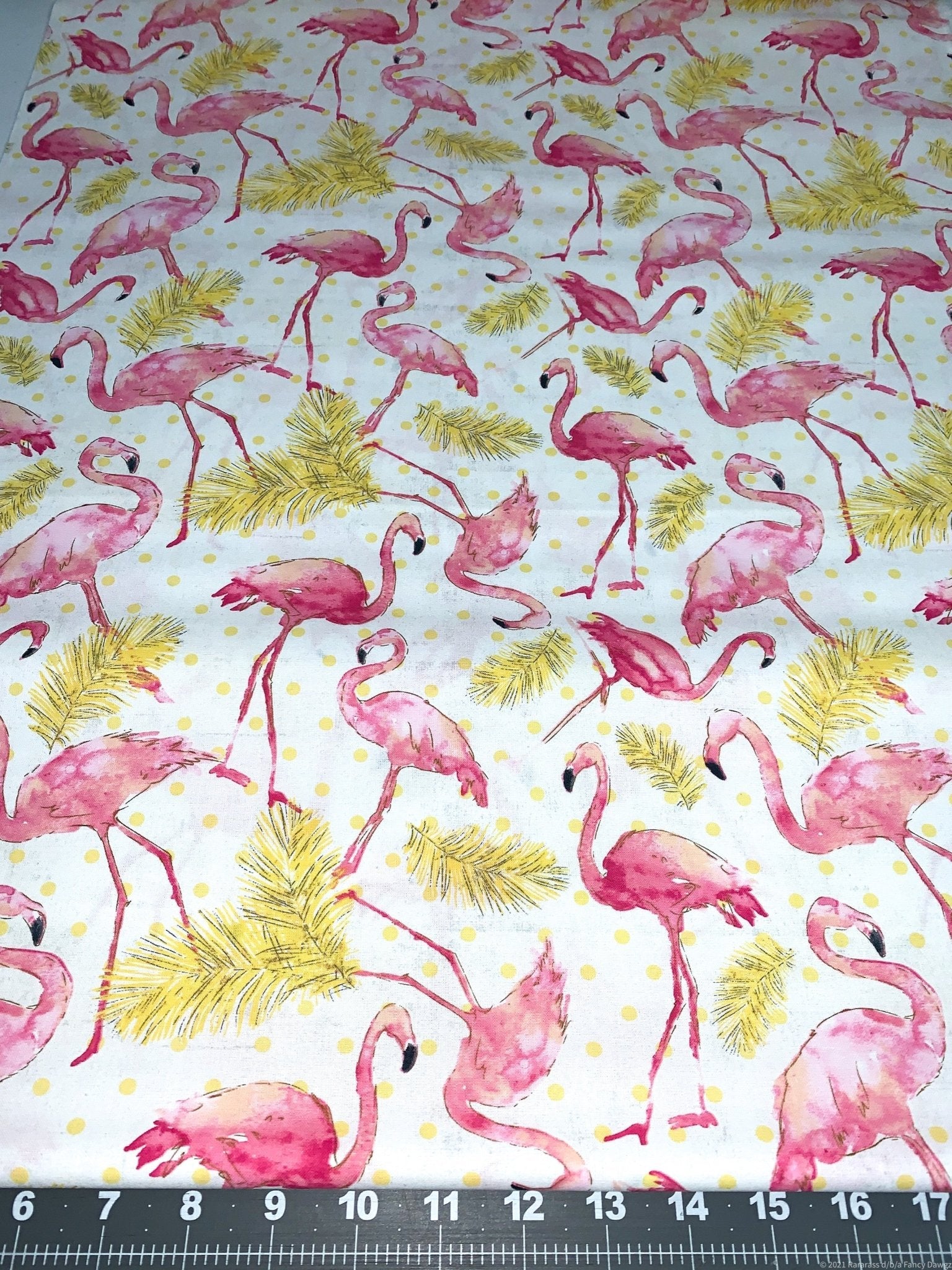 Pink Flamingo fabric 4168 Flamingo Paradise - Mary Jo Fabrics