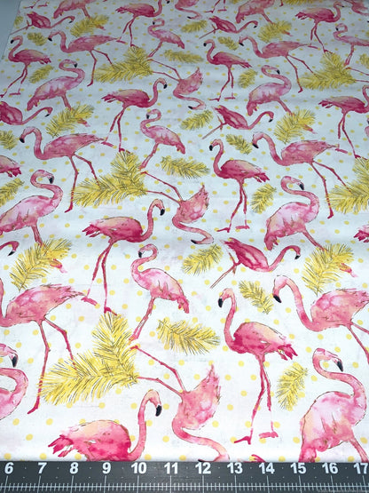 Pink Flamingo fabric 4168 Flamingo Paradise - Mary Jo Fabrics