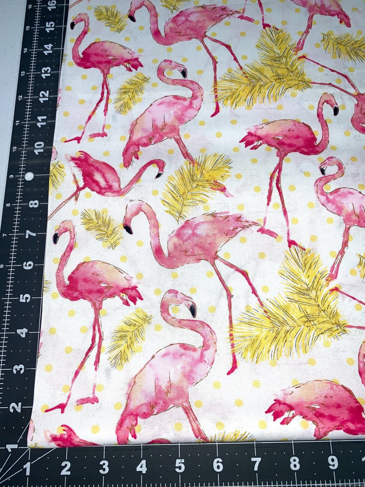 Pink Flamingo fabric 4168 Flamingo Paradise - Mary Jo Fabrics