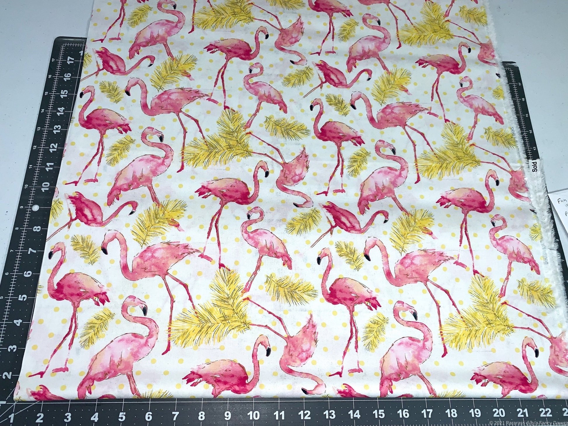 Pink Flamingo fabric 4168 Flamingo Paradise - Mary Jo Fabrics