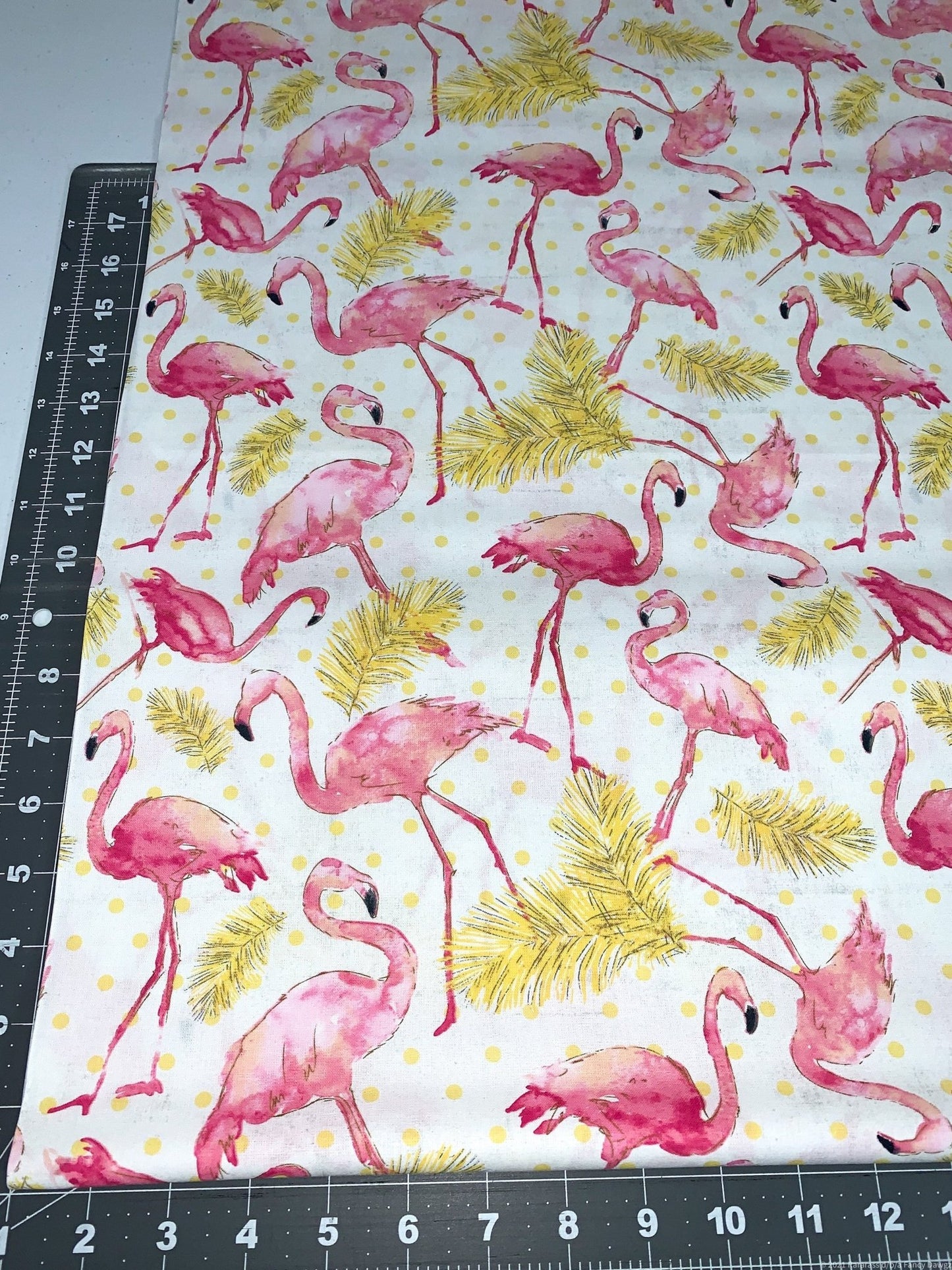 Pink Flamingo fabric 4168 Flamingo Paradise - Mary Jo Fabrics