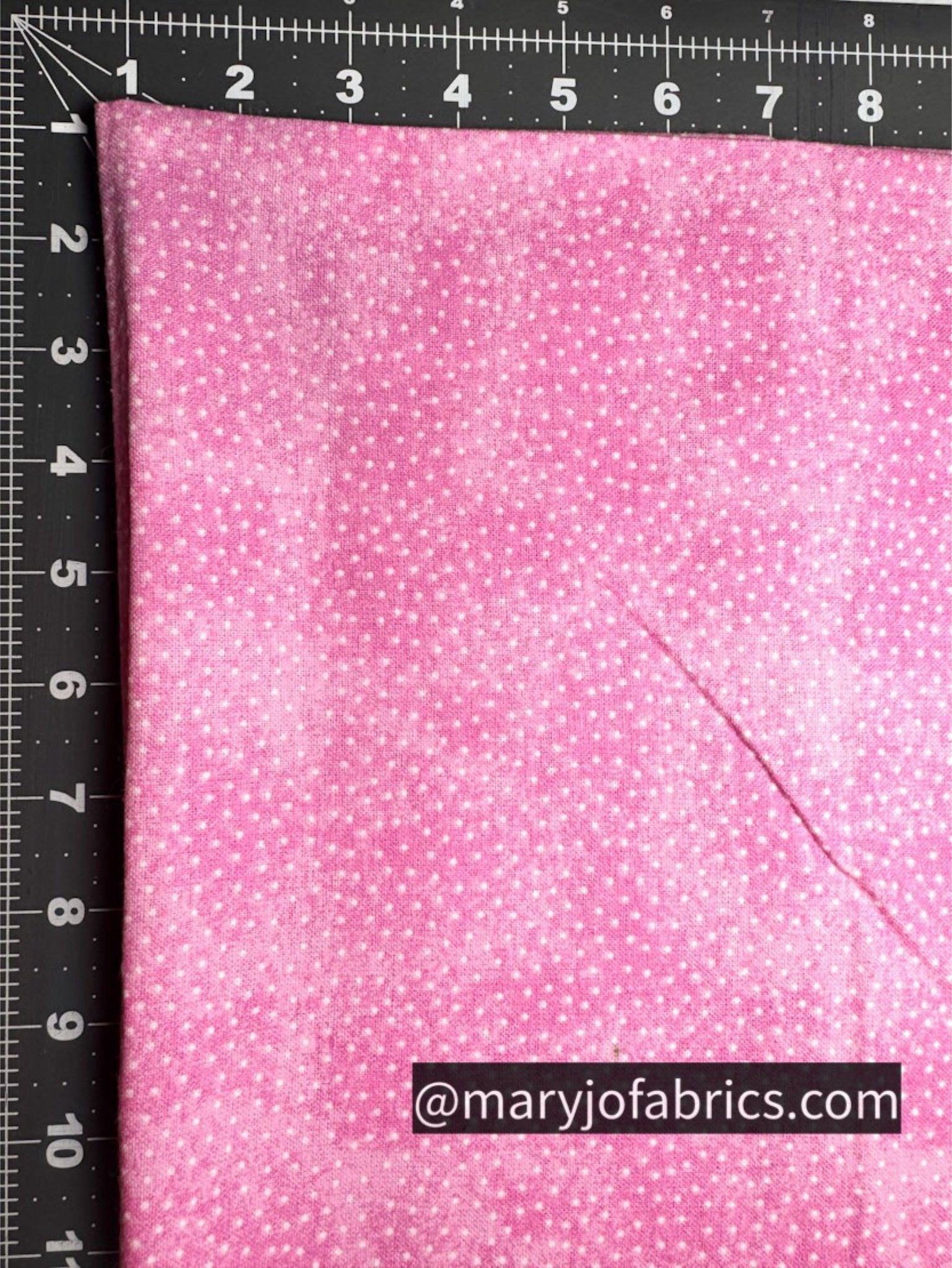 Pink Mini White Polka Dot FLANNEL 9527 - 22 Baby Flannel - Mary Jo Fabrics