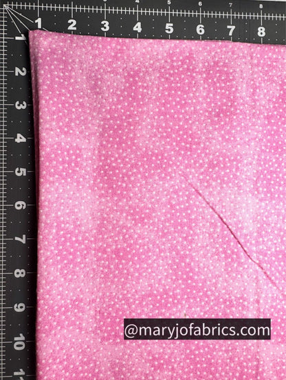 Pink Mini White Polka Dot FLANNEL 9527 - 22 Baby Flannel - Mary Jo Fabrics