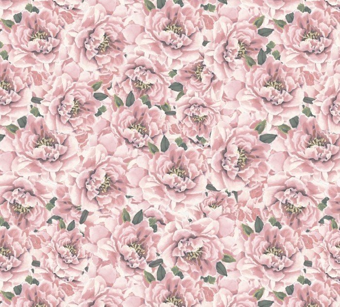 Pink Peonies fabric 55028C pink floral cotton fabric - Mary Jo Fabrics