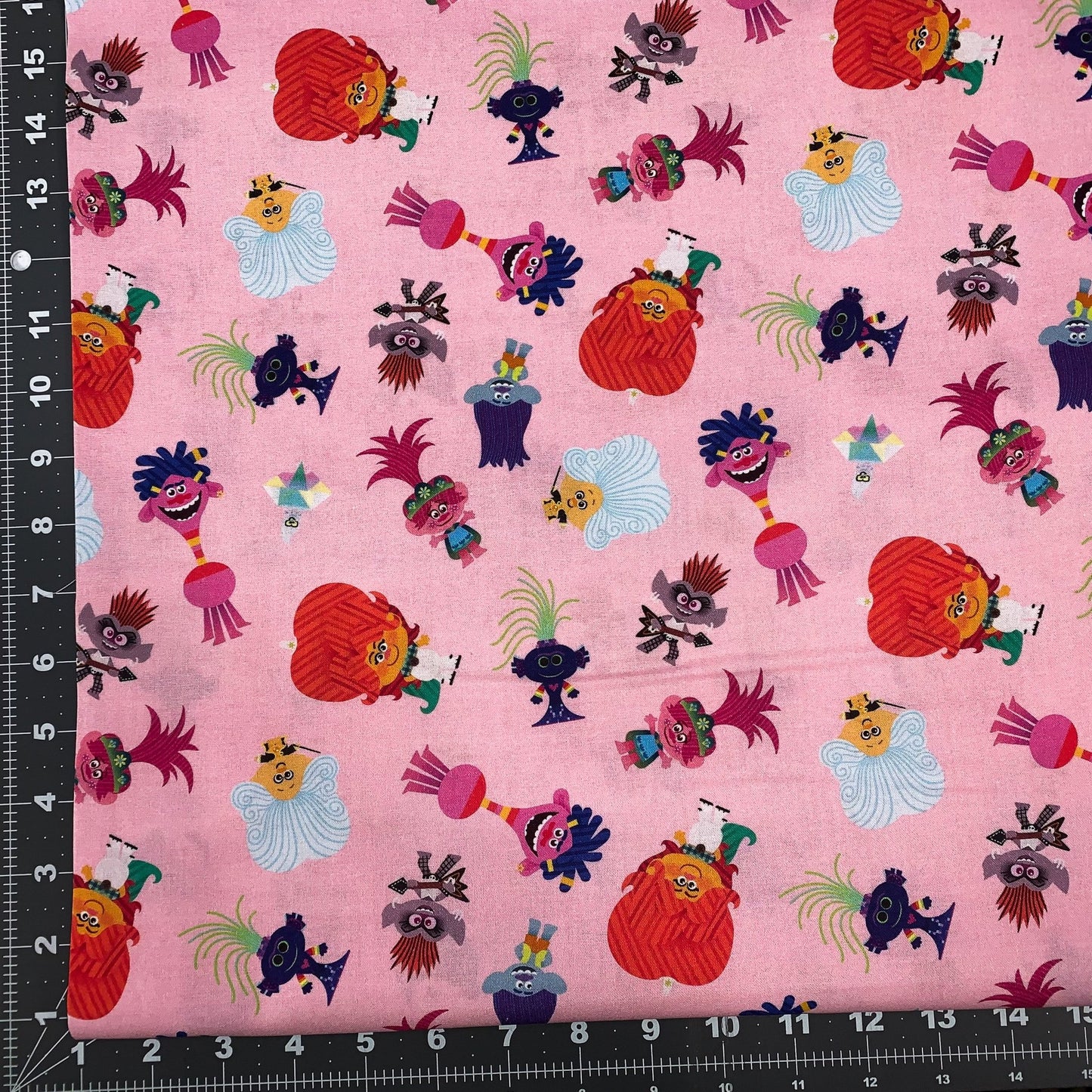 Pink Trolls Fabric D430210 Troll Cotton - Mary Jo Fabrics