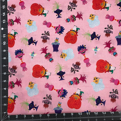 Pink Trolls Fabric D430210 Troll Cotton - Mary Jo Fabrics