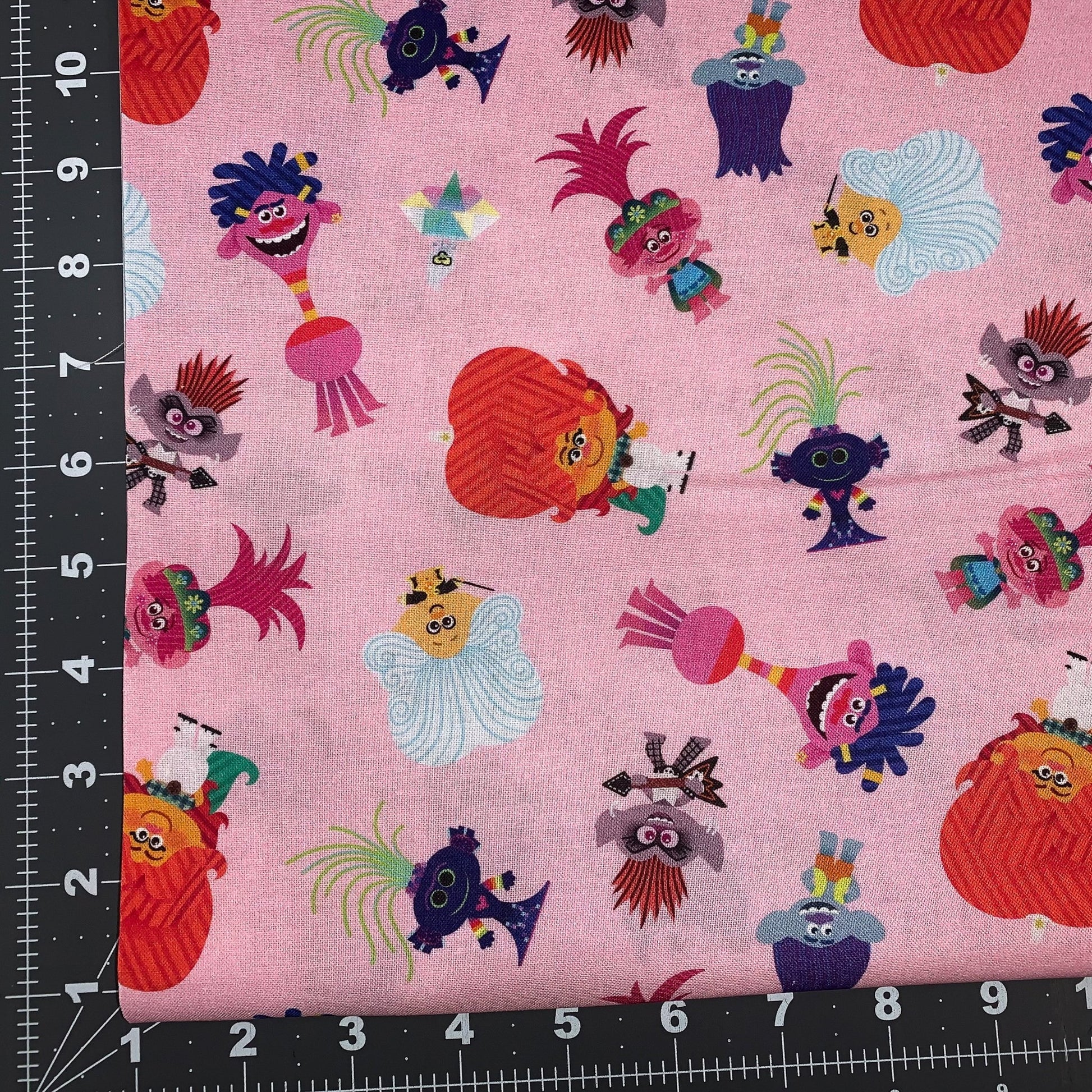Pink Trolls Fabric D430210 Troll Cotton - Mary Jo Fabrics