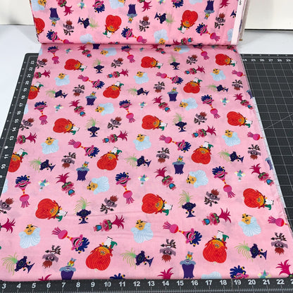 Pink Trolls Fabric D430210 Troll Cotton - Mary Jo Fabrics