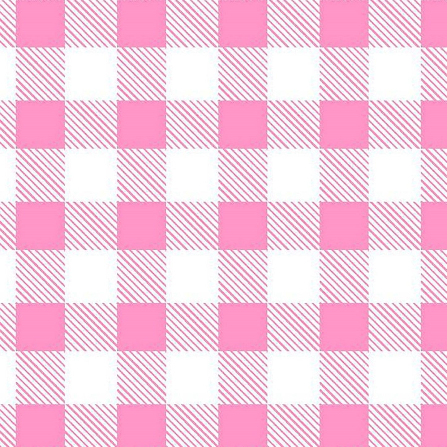 Pink White Plaid FLANNEL 44 - 7495 Buffalo Plaid Fun Flannels - Mary Jo Fabrics