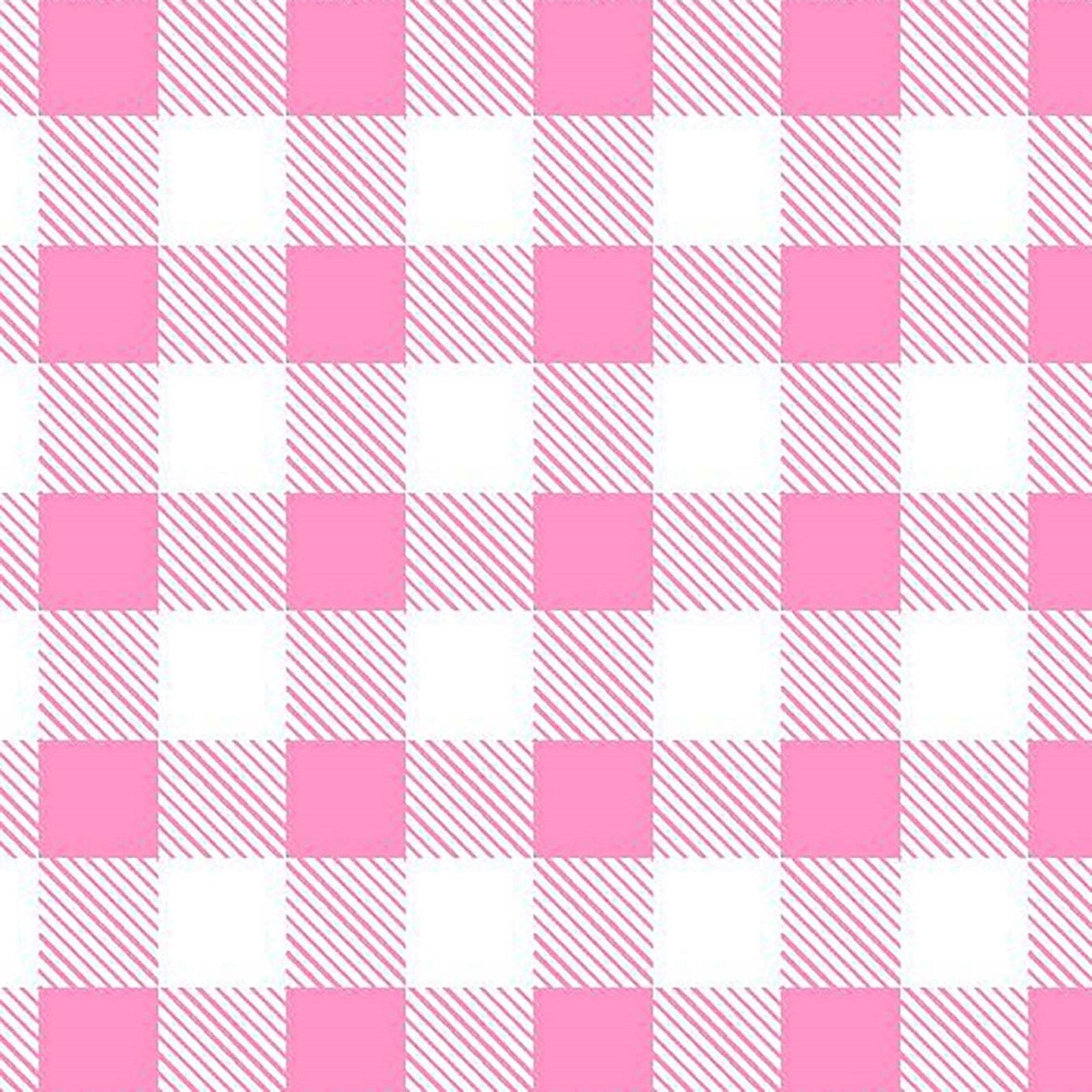 Pink White Plaid FLANNEL 44 - 7495 Buffalo Plaid Fun Flannels - Mary Jo Fabrics