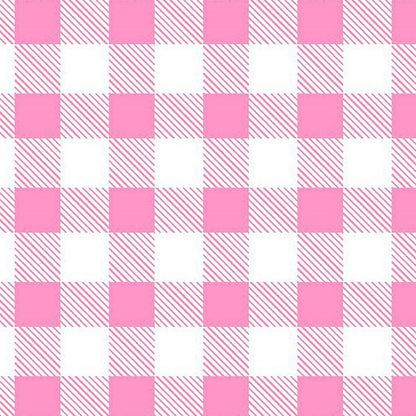 Pink White Plaid FLANNEL 44 - 7495 Buffalo Plaid Fun Flannels - Mary Jo Fabrics