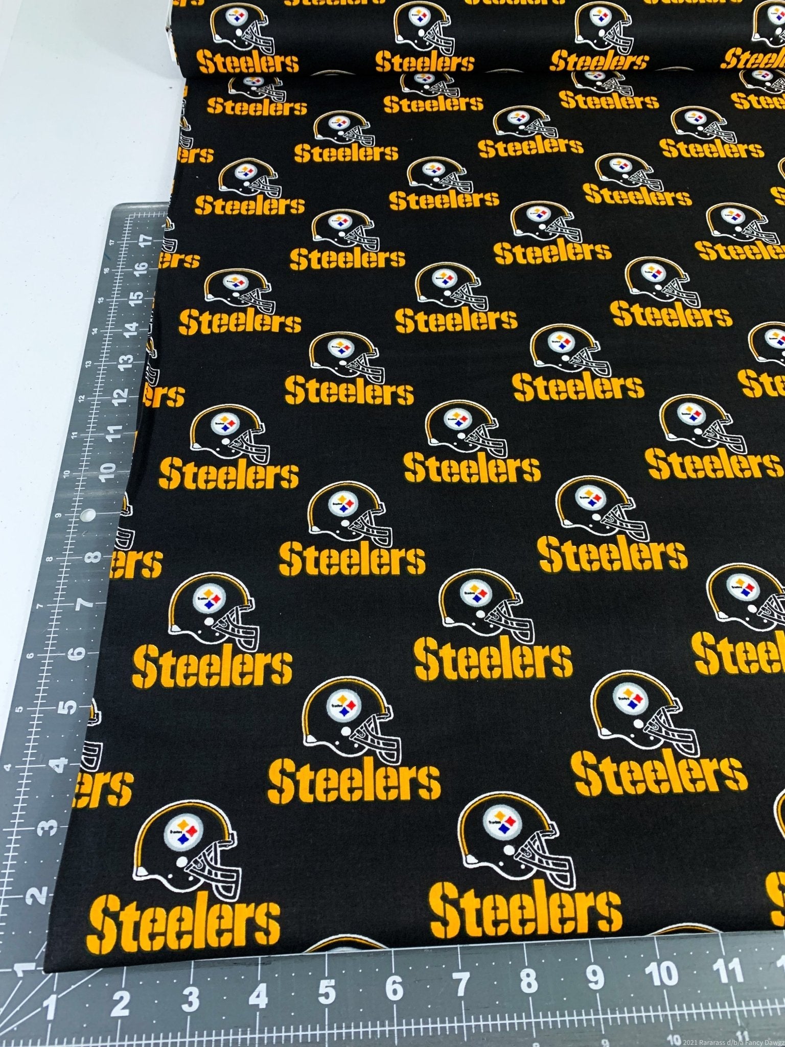 Pittsburgh Steelers cotton fabric Original Steelers print - Mary Jo Fabrics