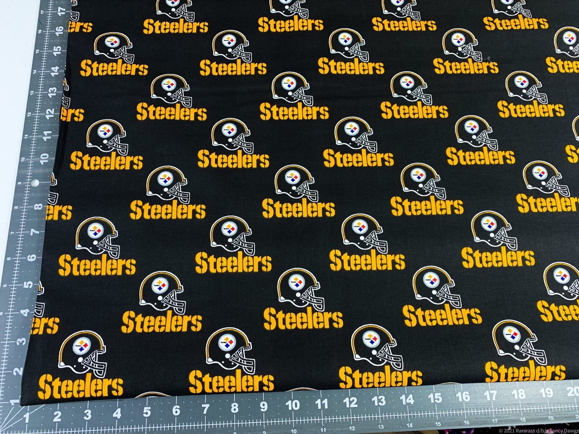 Pittsburgh Steelers cotton fabric Original Steelers print - Mary Jo Fabrics