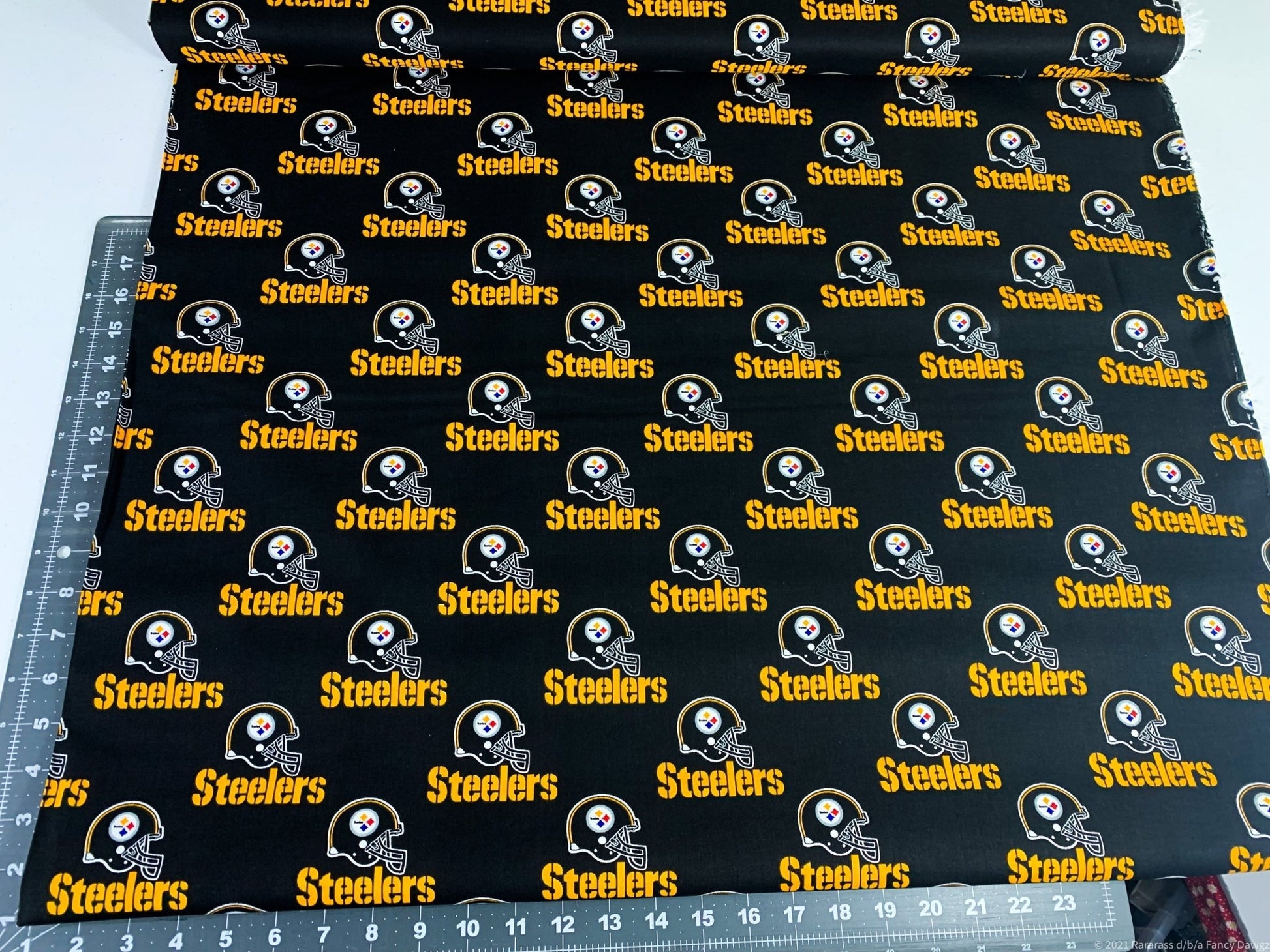 Pittsburgh Steelers cotton fabric Original Steelers print - Mary Jo Fabrics