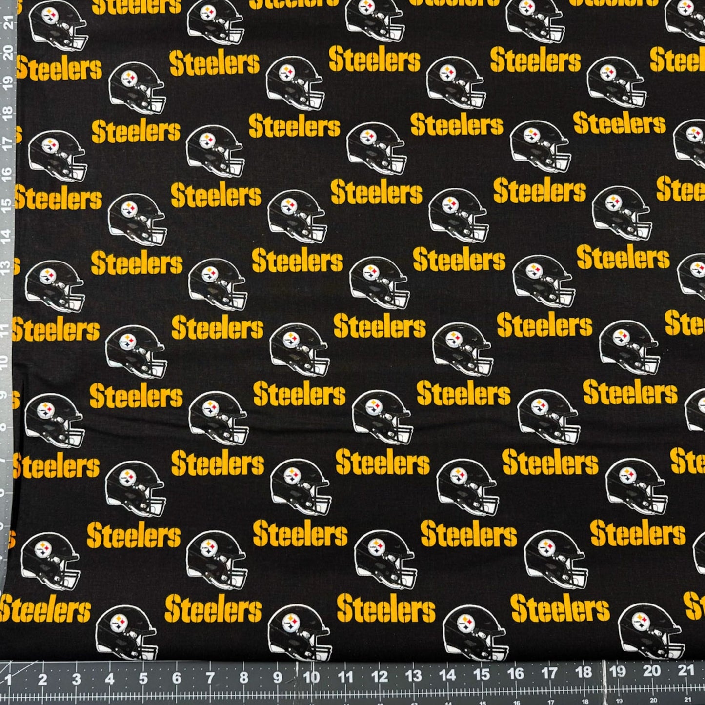 Pittsburgh Steelers cotton fabric Original Steelers print - Mary Jo Fabrics