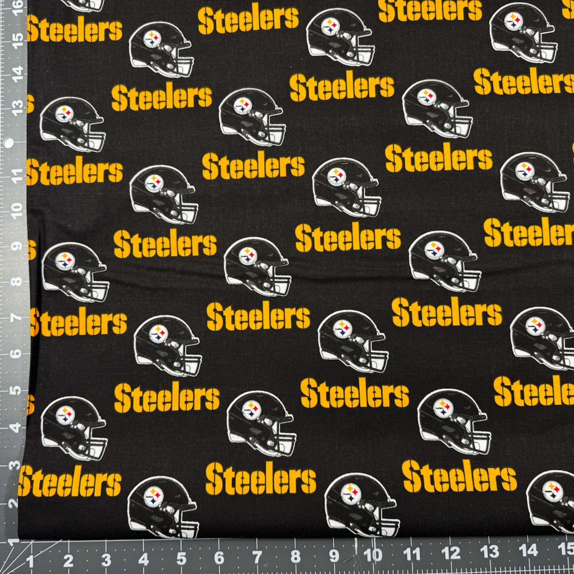 Pittsburgh Steelers cotton fabric Original Steelers print - Mary Jo Fabrics