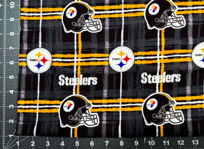 Pittsburgh Steelers FLANNEL Fabric L6431 NFL FLANNEL - Mary Jo Fabrics