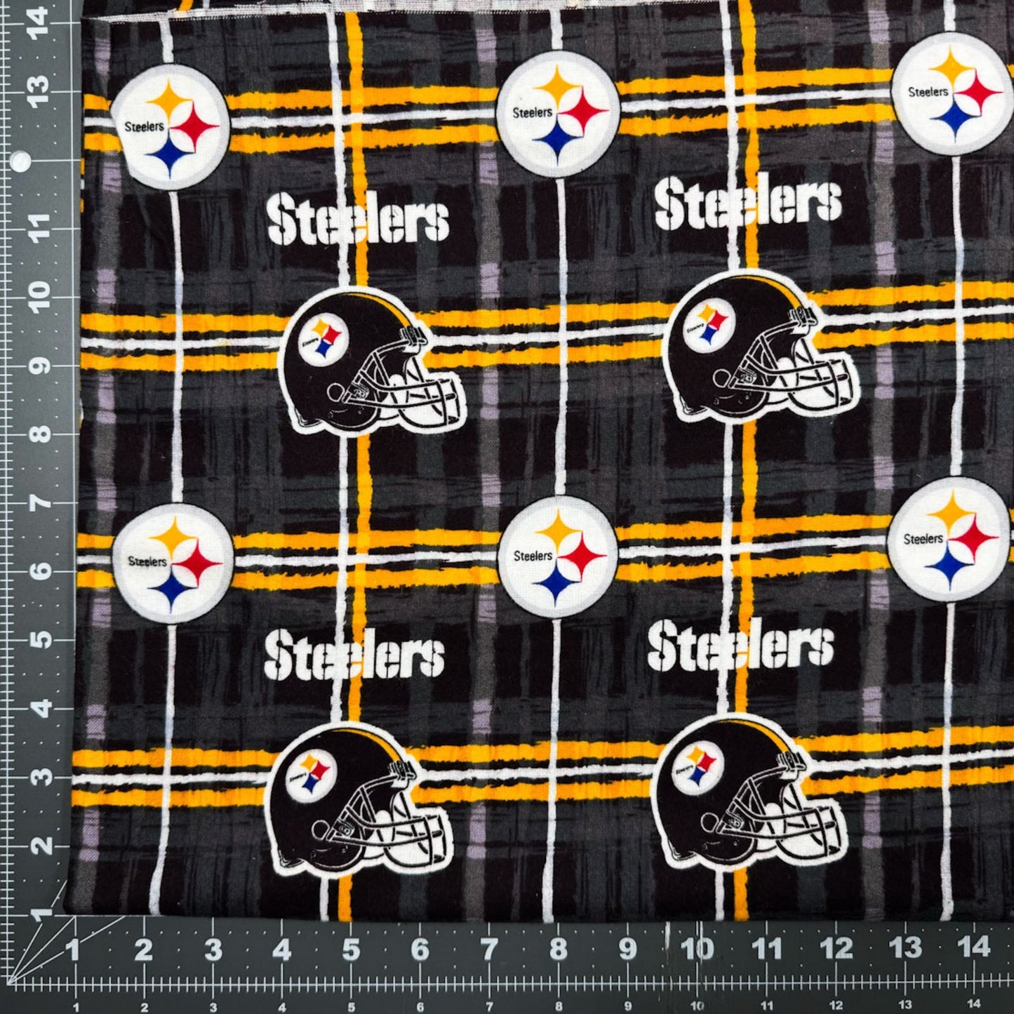 Pittsburgh Steelers FLANNEL Fabric L6431 NFL FLANNEL - Mary Jo Fabrics