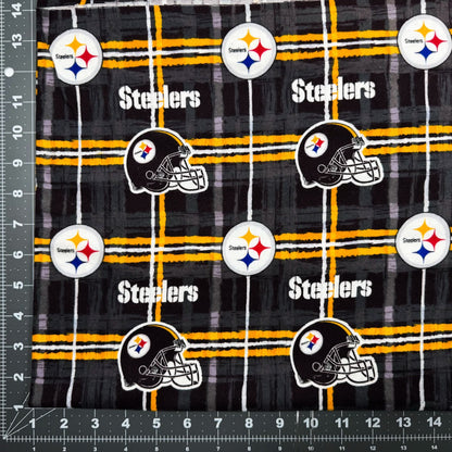 Pittsburgh Steelers FLANNEL Fabric L6431 NFL FLANNEL - Mary Jo Fabrics
