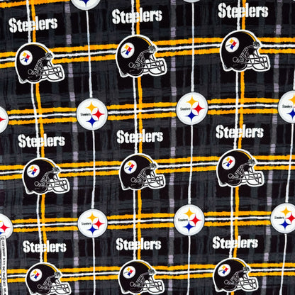 Pittsburgh Steelers FLANNEL Fabric L6431 NFL FLANNEL - Mary Jo Fabrics