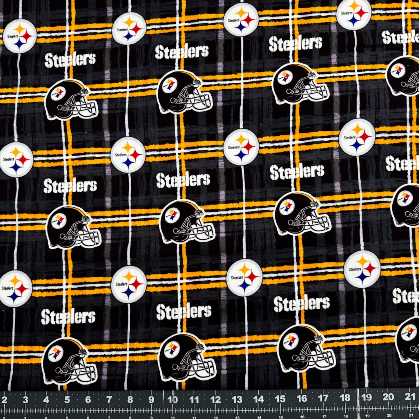 Pittsburgh Steelers FLANNEL Fabric L6431 NFL FLANNEL - Mary Jo Fabrics