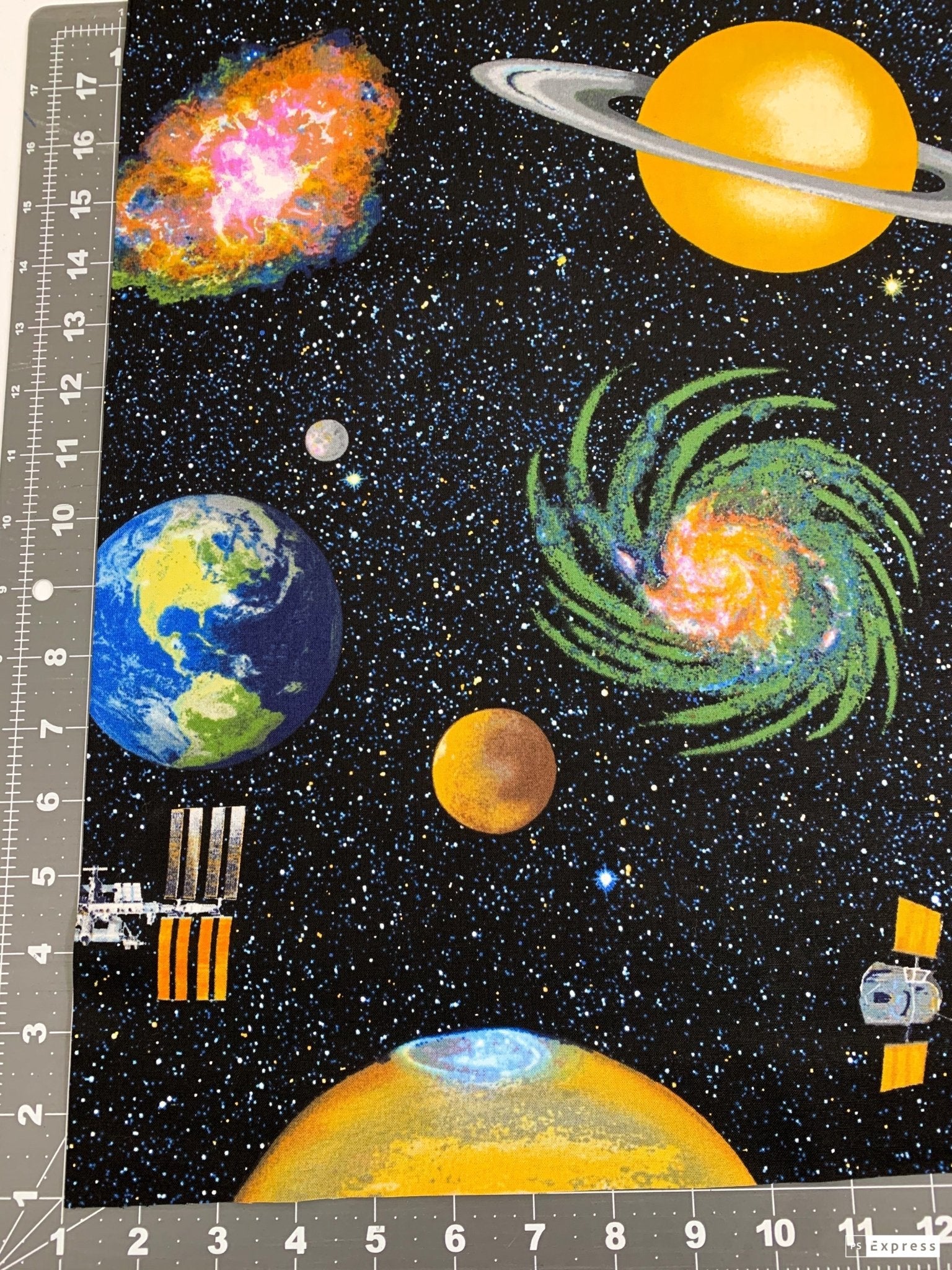 Planetary Missions Space fabric 5303 - 97 Outer Space - Mary Jo Fabrics