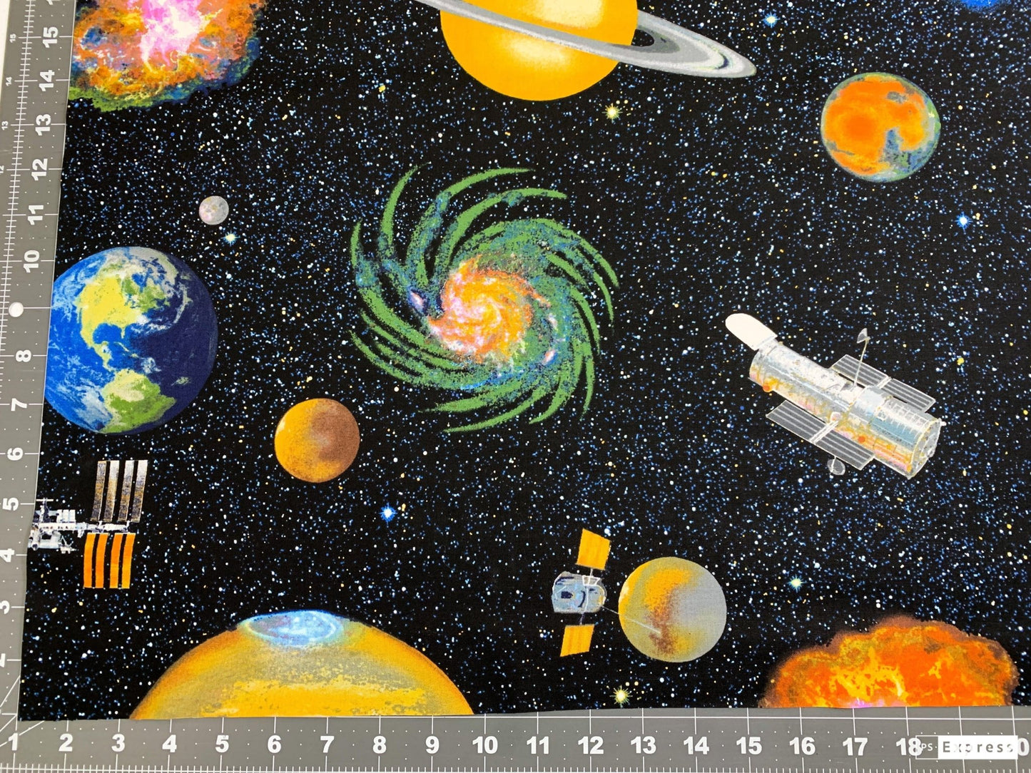 Planetary Missions Space fabric 5303 - 97 Outer Space - Mary Jo Fabrics