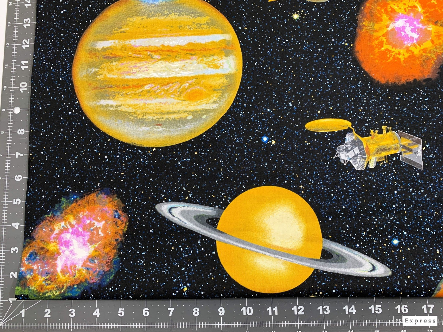 Planetary Missions Space fabric 5303 - 97 Outer Space - Mary Jo Fabrics