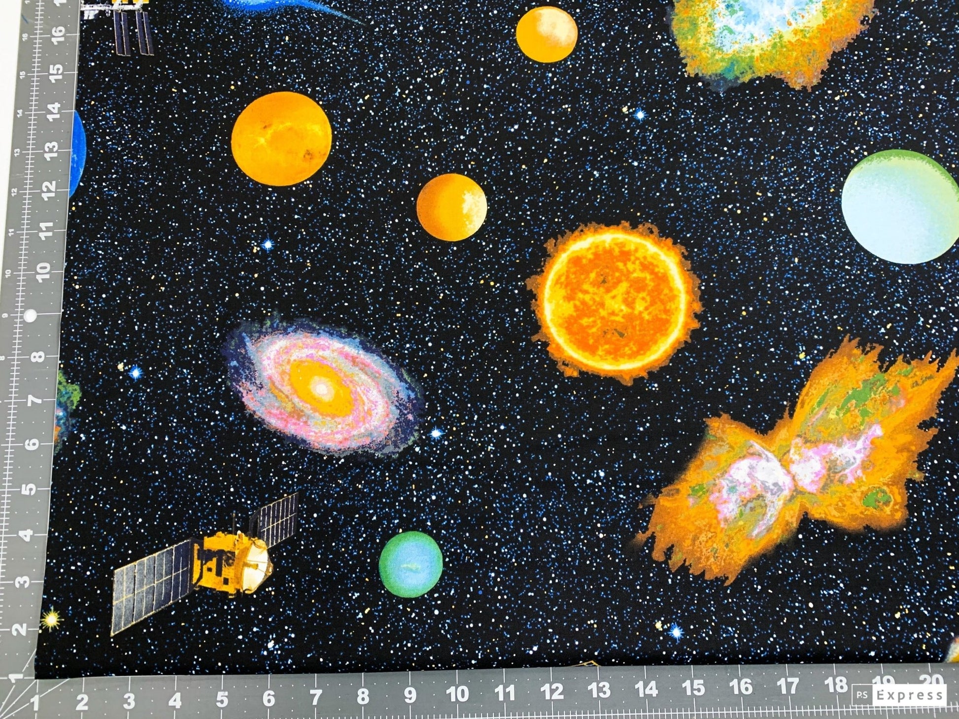 Planetary Missions Space fabric 5303 - 97 Outer Space - Mary Jo Fabrics