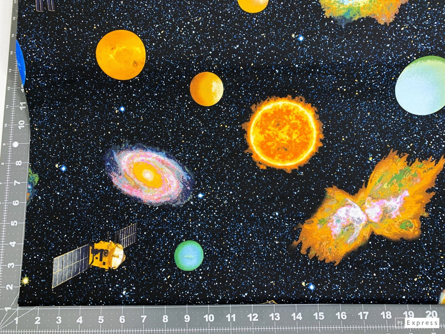 Planetary Missions Space fabric 5303 - 97 Outer Space - Mary Jo Fabrics