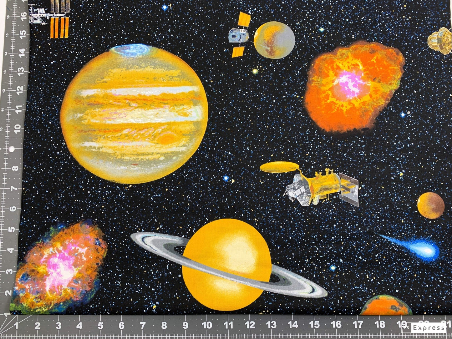 Planetary Missions Space fabric 5303 - 97 Outer Space - Mary Jo Fabrics