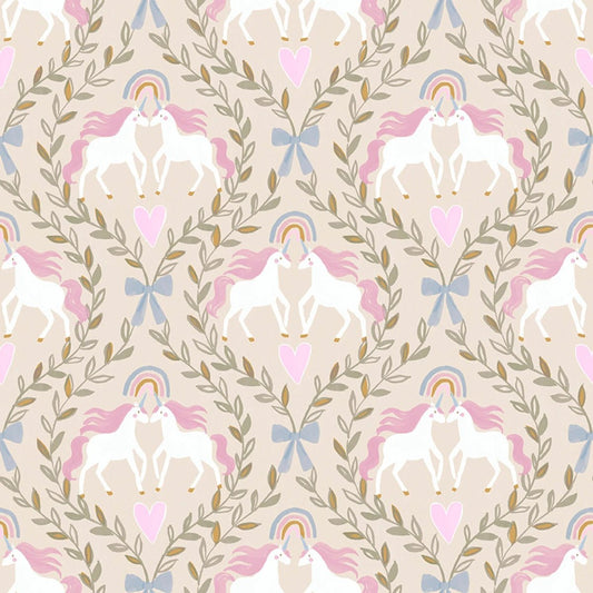 Princess Castle FLANNEL 24533 Enchanting Unicorn Flannel - Mary Jo Fabrics