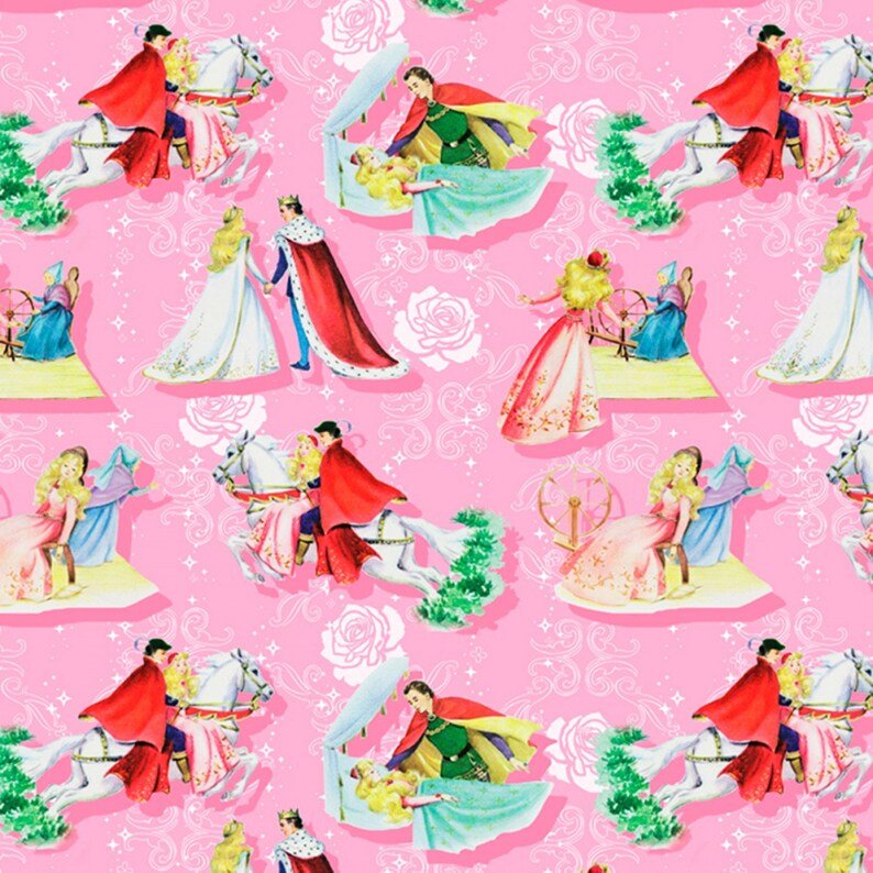 Princess Fabric DA196 Happily Ever After Fairy Tale - Mary Jo Fabrics