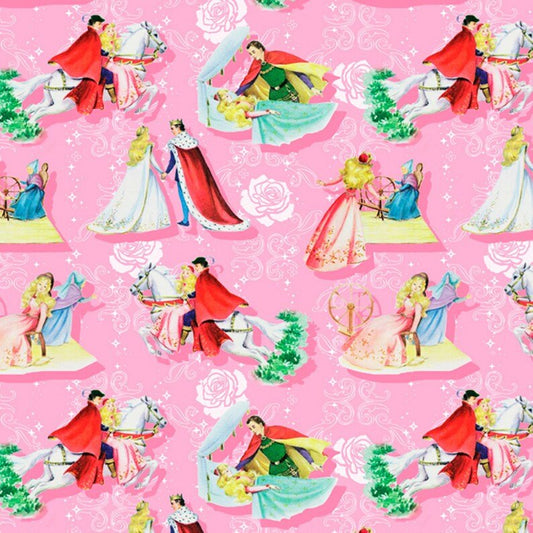Princess Fabric DA196 Happily Ever After Fairy Tale - Mary Jo Fabrics