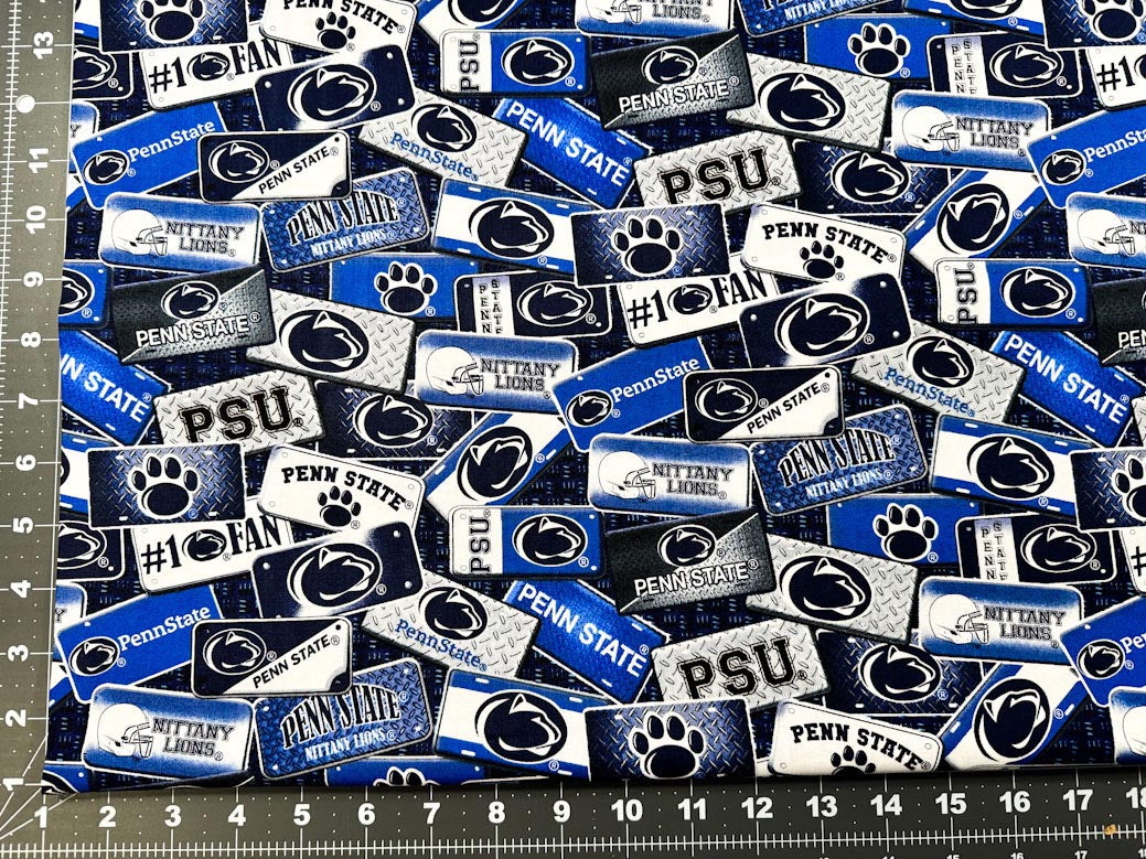 NCAA Penn State fabric PS1210 license plates