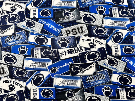 NCAA Penn State fabric PS1210 license plates