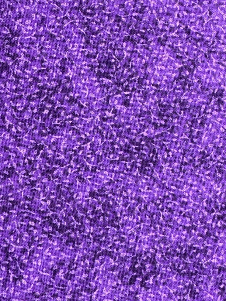 Purple tone on tone vine blender cotton fabric - Mary Jo Fabrics