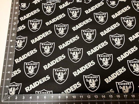 Raider fabric 3513 D NFL fabric Raiders cotton fabric - Mary Jo Fabrics