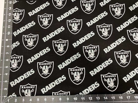 Raider fabric 3513 D NFL fabric Raiders cotton fabric - Mary Jo Fabrics