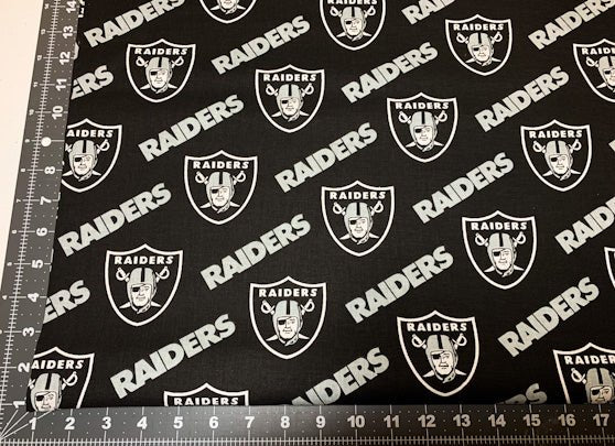 Raider fabric 3513 D NFL fabric Raiders cotton fabric - Mary Jo Fabrics