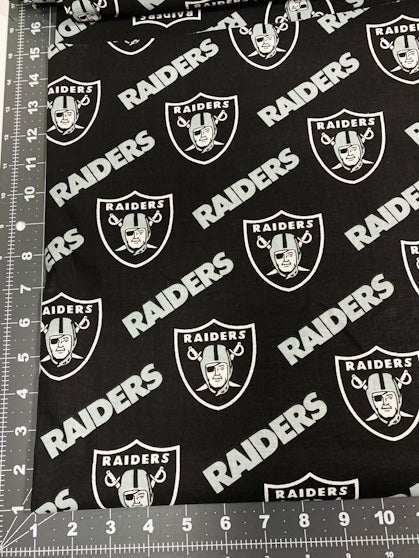 Raider fabric 3513 D NFL fabric Raiders cotton fabric - Mary Jo Fabrics