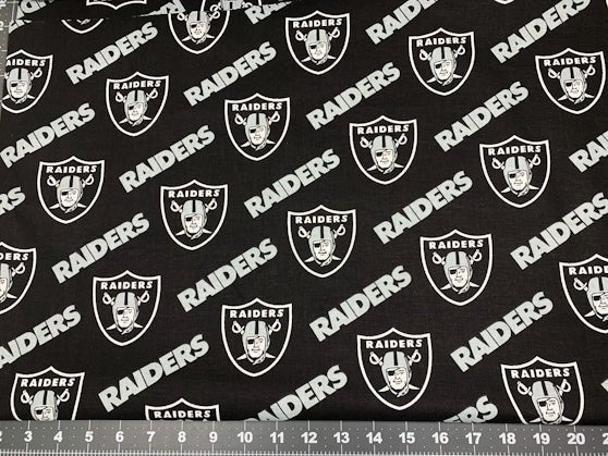 Raider fabric 3513 D NFL fabric Raiders cotton fabric - Mary Jo Fabrics